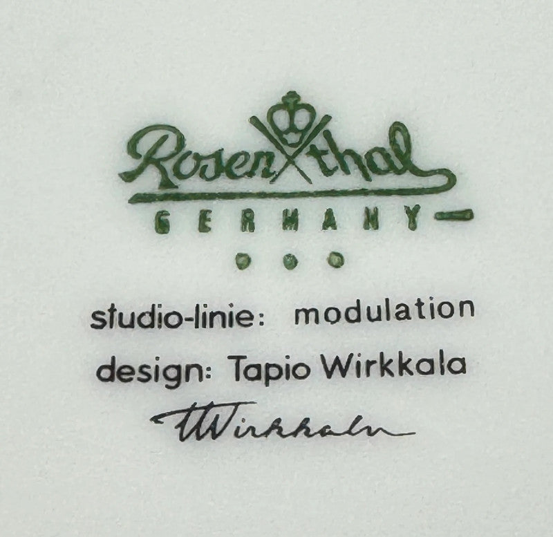 Rosenthal Tapio Wirkkala studio linie soupière Ondulation