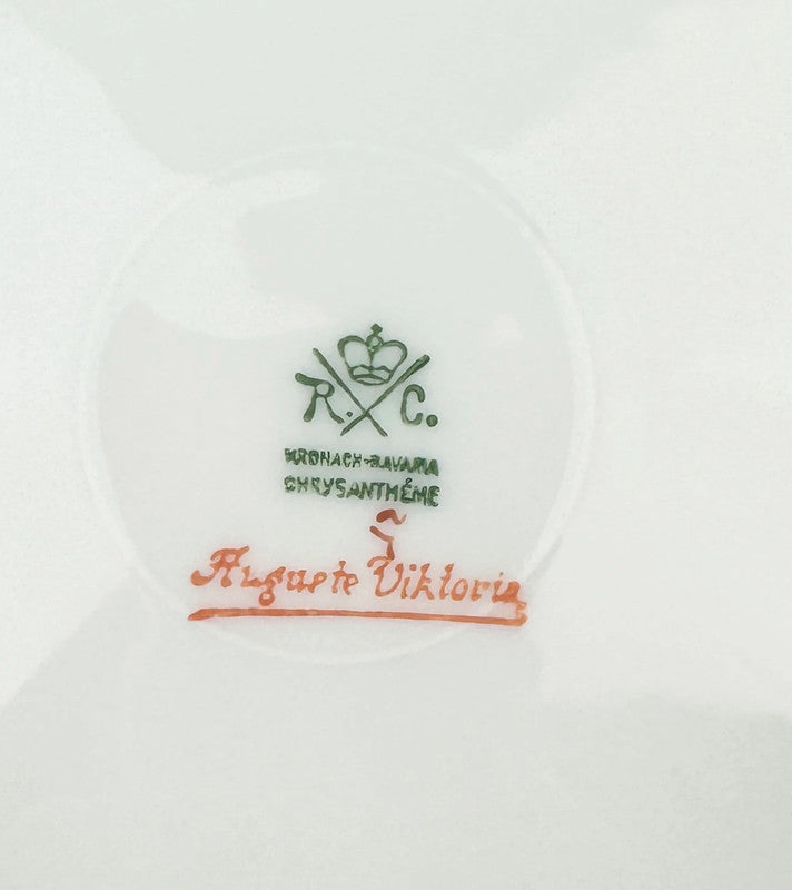 RC Bavaria 6 assiettes dessert fruits Auguste Viktoria