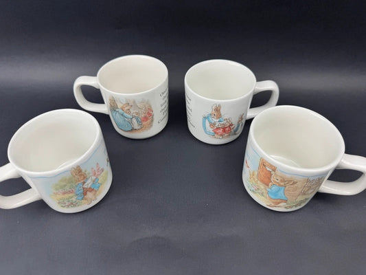 Lot de 4 mugs en porcelaine Peter Rabbit – Beatrix Potter