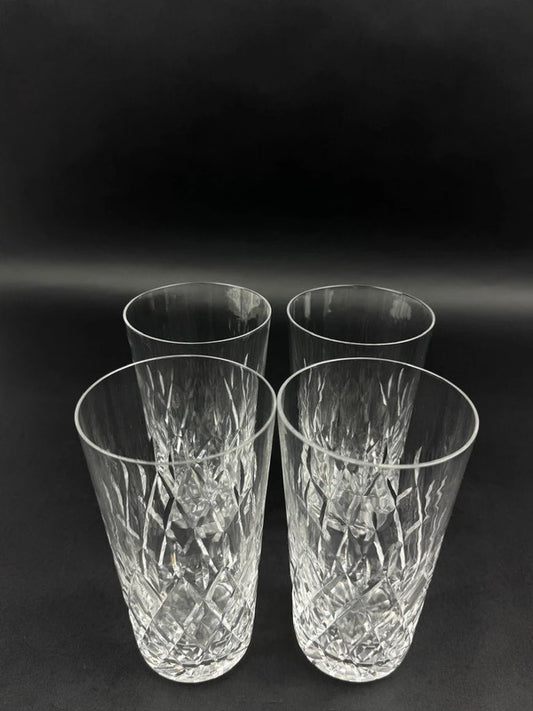 Lot de 4 gobelets à eau en cristal de Lorraine, 14,5 cm