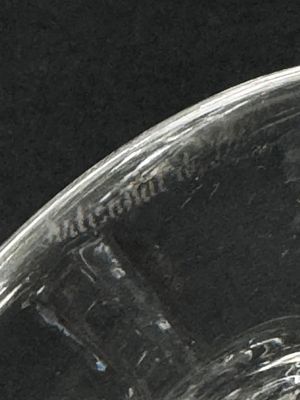 4 verres à vin en cristal taillé – Artisanat de Lorraine