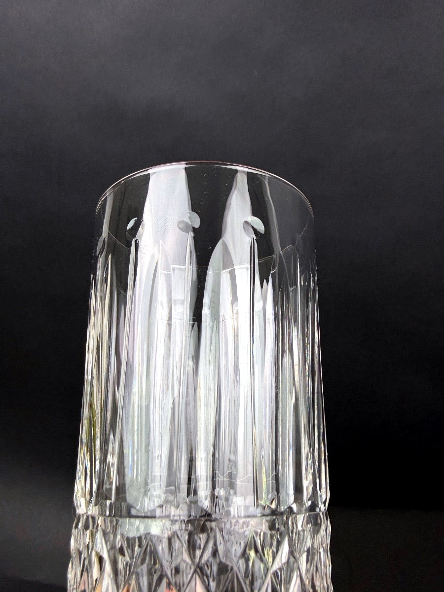Saint-Louis modèle Tommy, suite de 2 chopes 14 cm