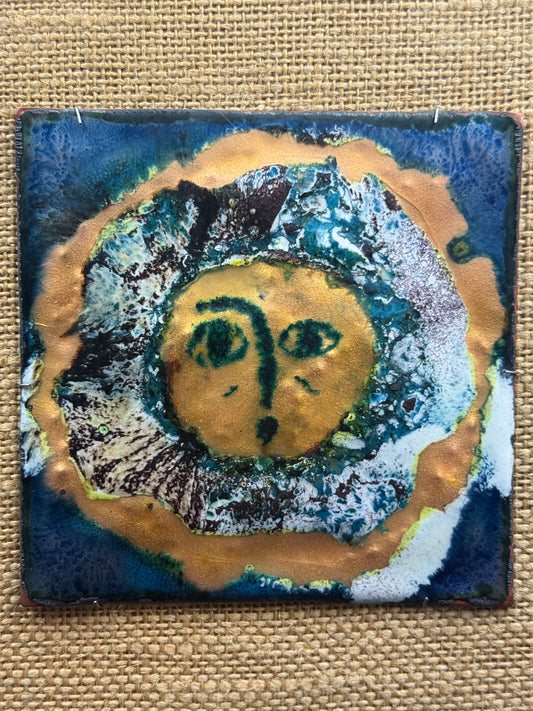 Bernadette Lépinois, émail sur cuivre, Soleil c. 70