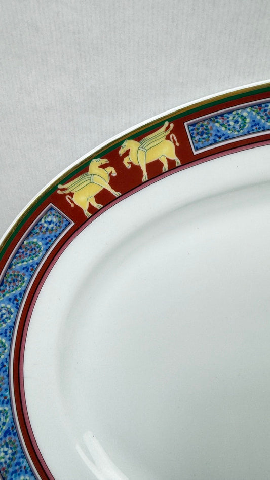 Raynaud Limoges grand plat ovale modèle Pégase (41,5 cm)