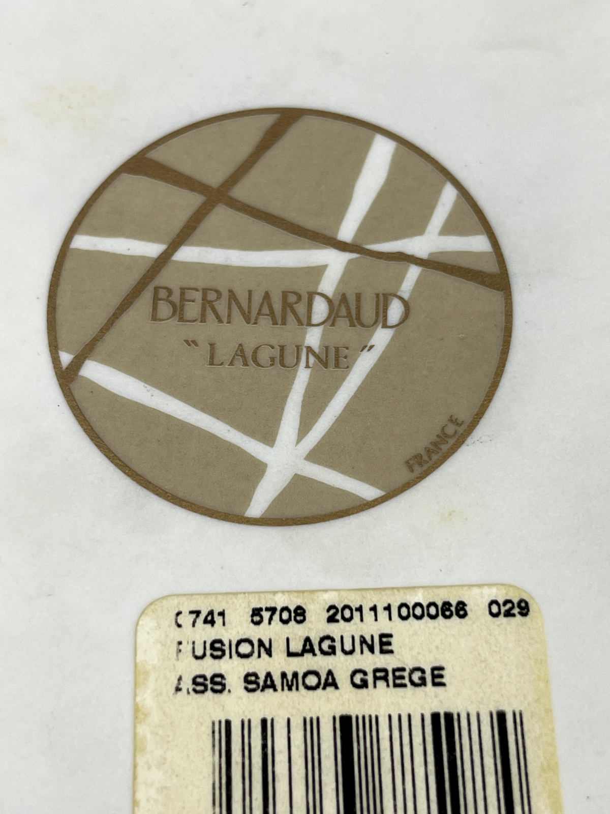 Bernardaud, coupelle modèle Lagune couleur flanelle