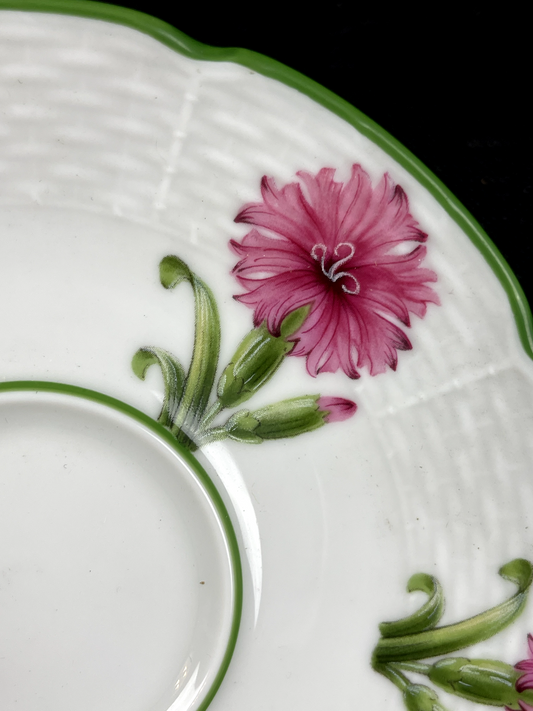 Petite sous-tasse en porcelaine Raynaud Limoges Jardins de Villandry neuve n°1