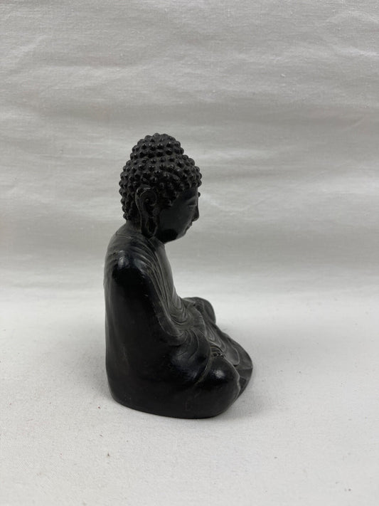 Ancien Bouddha en métal (étain, plomb...)
