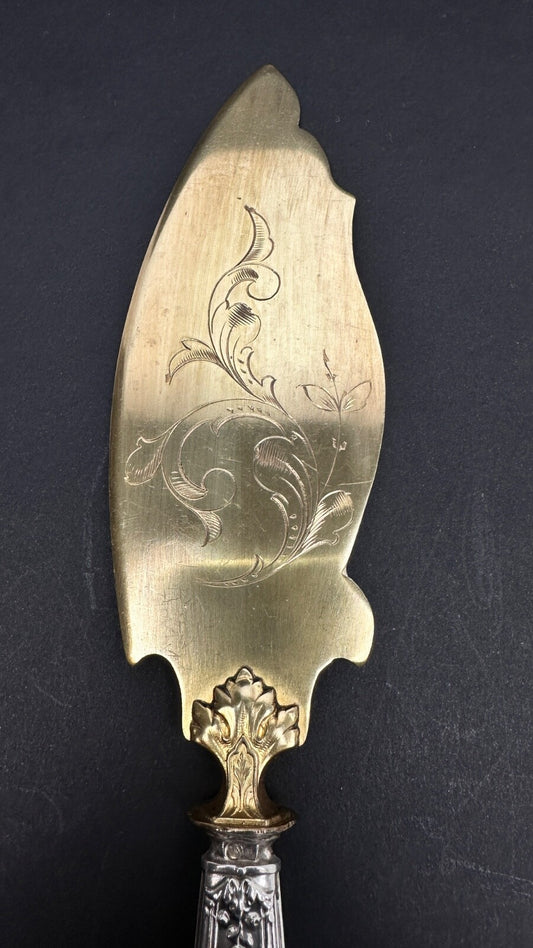 Couteau à Gâteaux, à Glace Et Pelle à Fruits En Argent, Couverts à Dessert