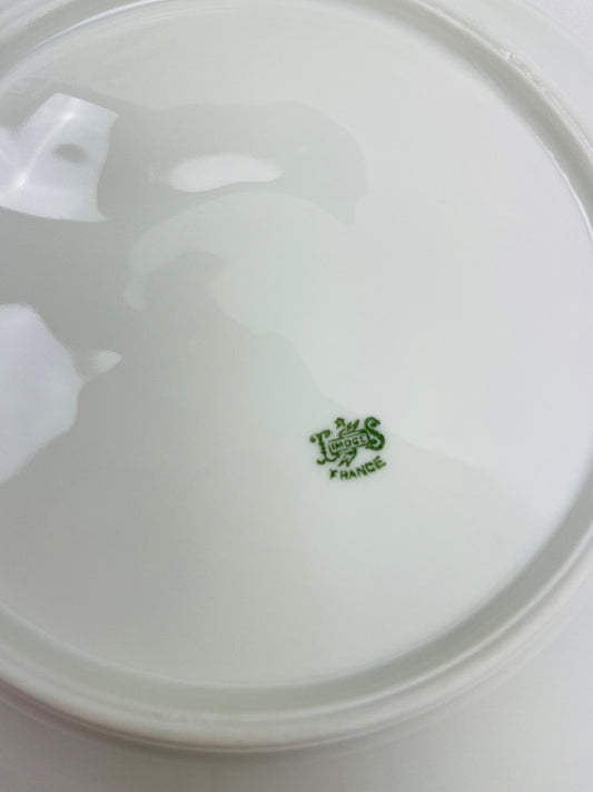 Assiette à asperges en porcelaine de Limoges