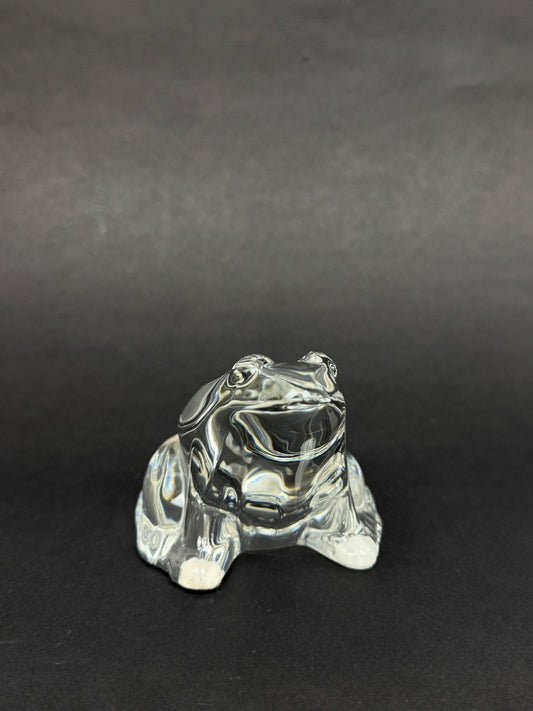 Baccarat, grenouille en cristal, presse-papiers