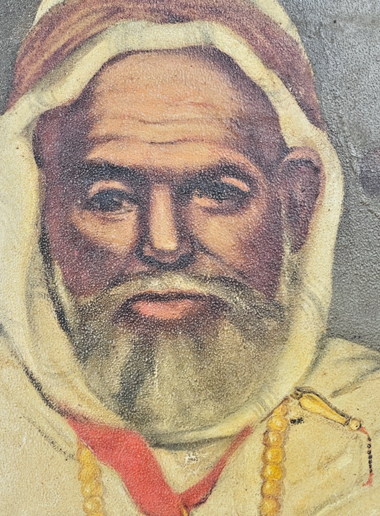 Huile Sur Isorel, Vieux Marabout à La Légion d'Honneur, Algérie Début 20ème