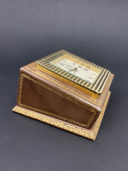 Réveil de bureau, de voyage quartz doré Vedette