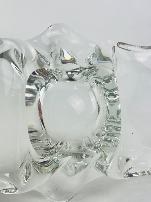 Grand vide-poche en cristal de Sèvres France