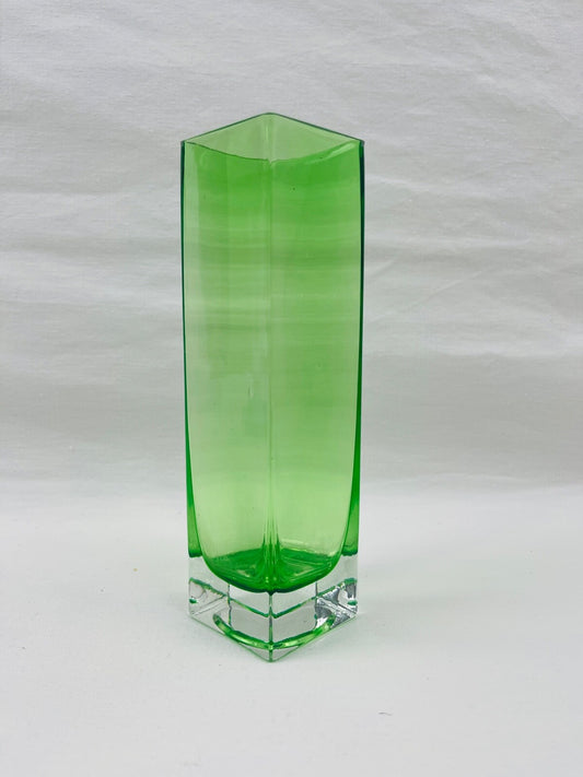 Vase, soliflore en Murano doublé vert n°2
