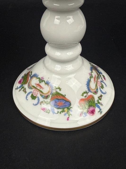 Raynaud, bonbonnière sur pied en porcelaine de Limoges