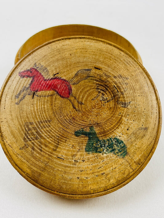 Jeu de loterie, courses de chevaux en bois Chine ou Japon