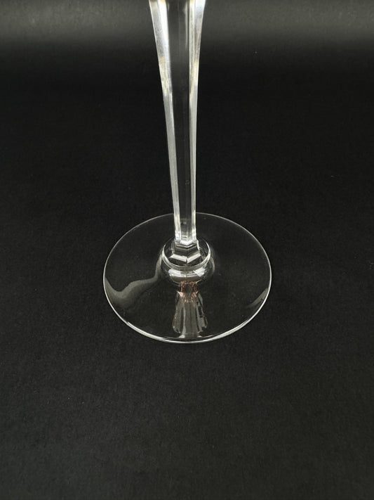 Verre à vin Baccarat – Modèle Cassino – Cristal ambre doublé taillé – 19 cm