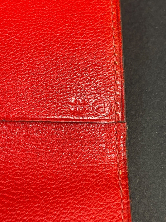 Porte post it Hermès en veau rouge