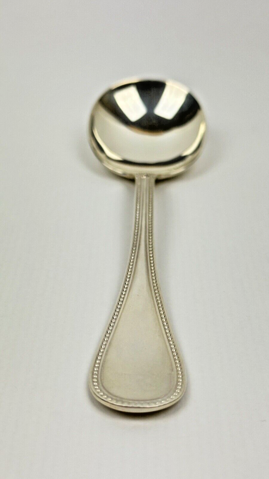 Cuillère à Consommé Christofle En Argent Massif, Sterling 925, Modèle Perles