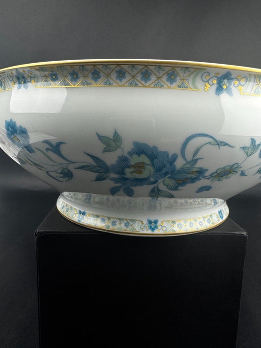 Saladier Haviland Limoges modèle Nankin décor bleu et or
