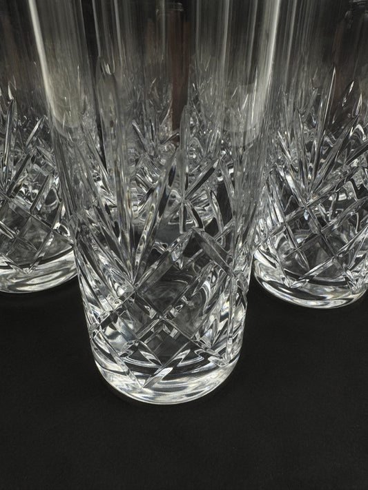 8 verres à orangeade – cristal d’Écosse taillé