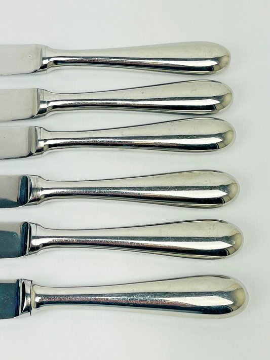 Suite de 6 Couteaux de table Ercuis acier