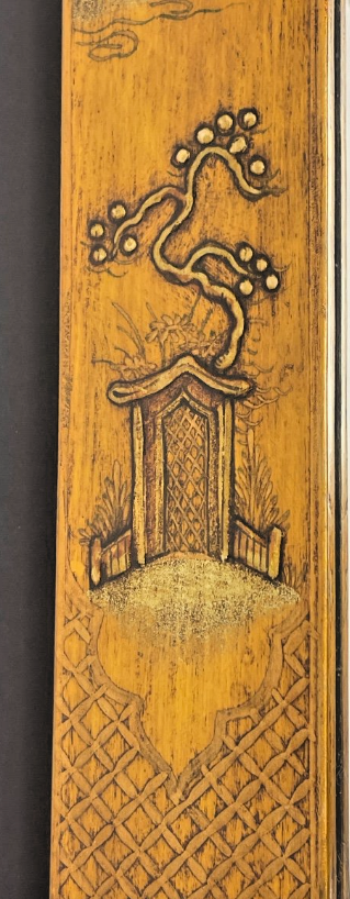 Miroir Asiatique En Bois Laqué N°2
