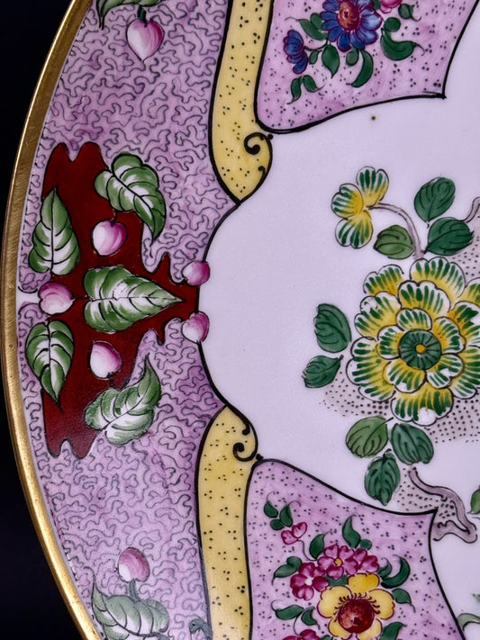 Grande assiette en porcelaine de Limoges Henri Creance