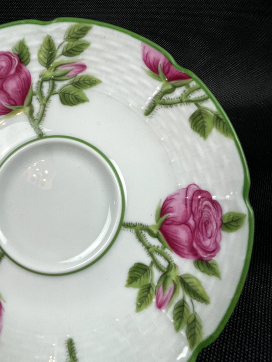 Petite sous-tasse en porcelaine Raynaud Limoges Jardins de Villandry neuve n°2