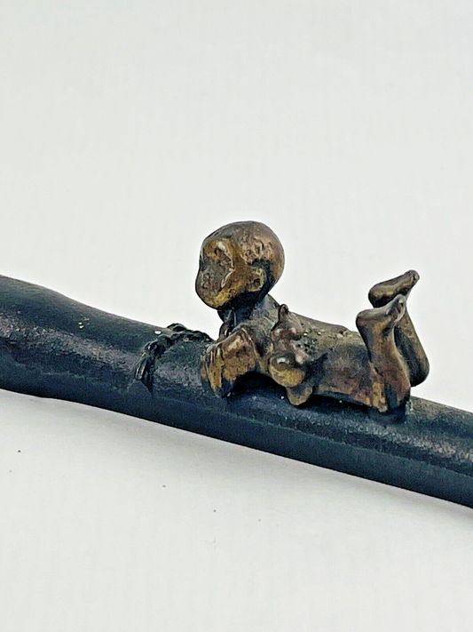 Presse-papiers en bronze par Haruhiko Shimoo pour la fonderie Takaoka