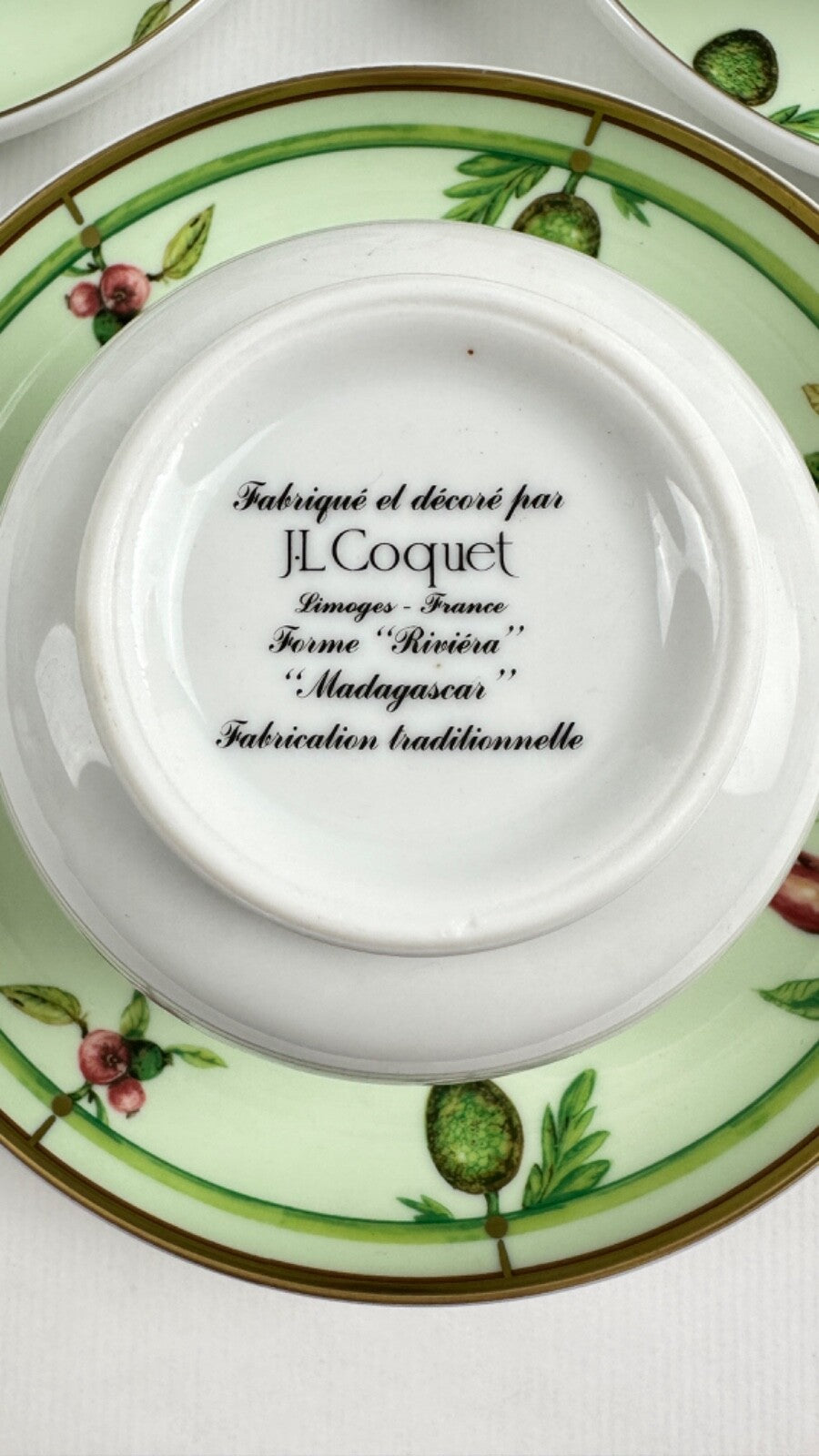tasse chocolat Coquet Limoges Madagascar