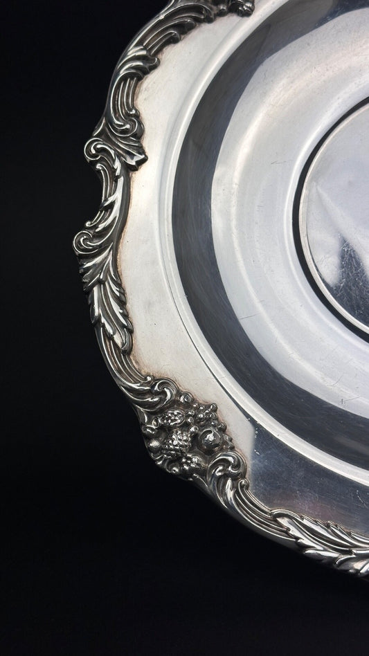 Plat, Dormant En Métal Argenté Reed & Barton King Francis