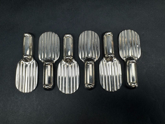 Christofle – Suite de 6 porte-couteaux en métal argenté, modèle Raquettes, avec