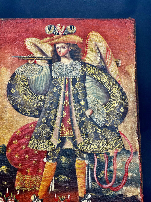 Ecole De Cusco, Mexique, Ange Arquebusier