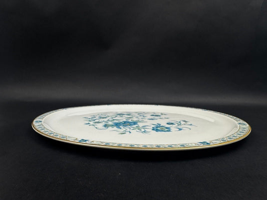 Plat à tarte Haviland modèle Nankin bleu et or