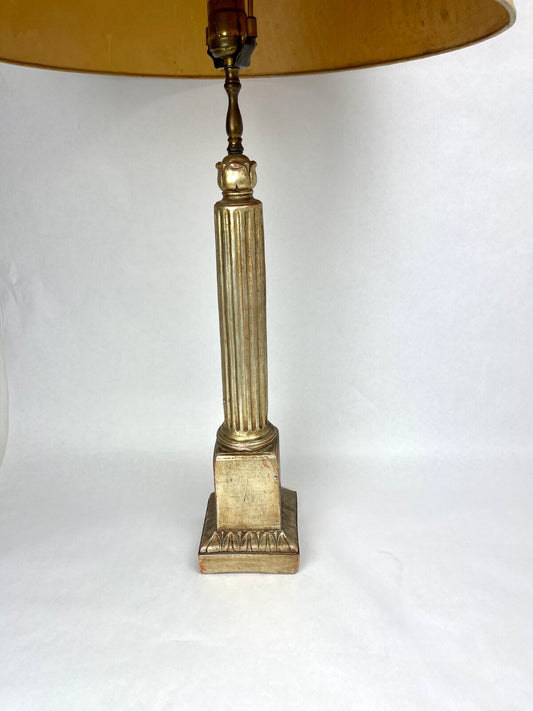 Grand Pied De Lampe En céramique façon bois doré