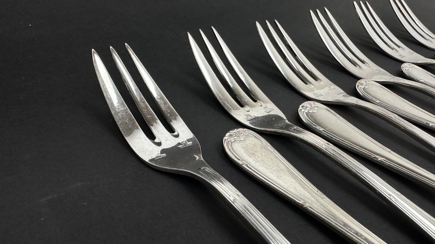 Service à Gâteaux, Fourchettes Et Pelle, Modèle Rubans Croisés