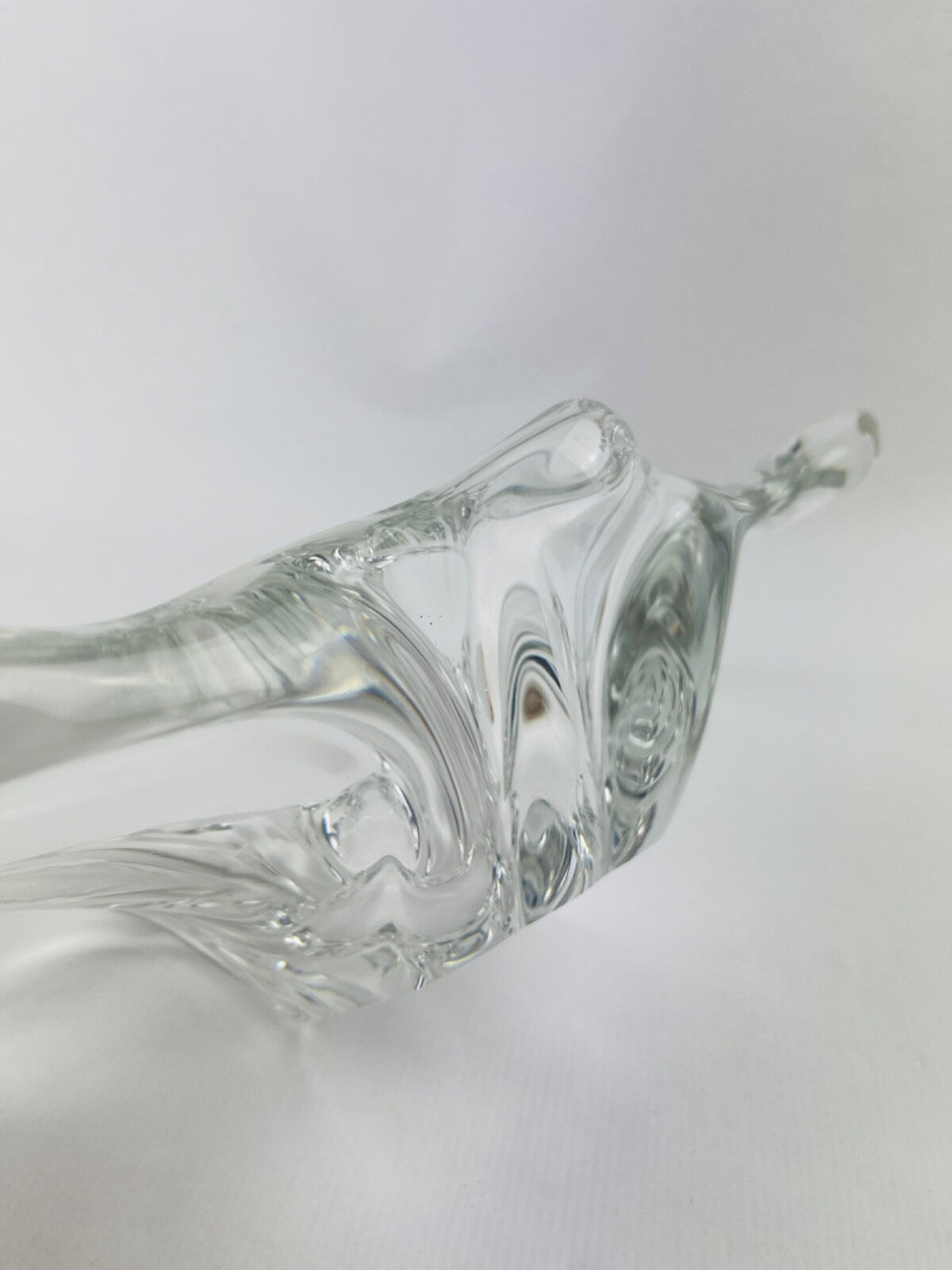 Grand vide-poche en cristal de Sèvres France