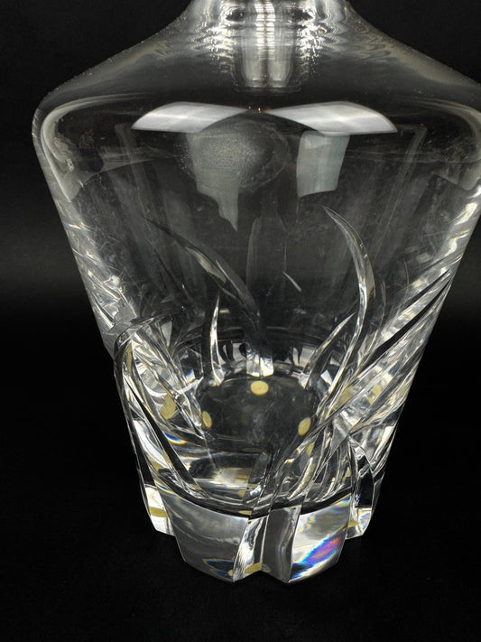 Carafe cristal de Sèvres France taillé avec bouchon 35 cm