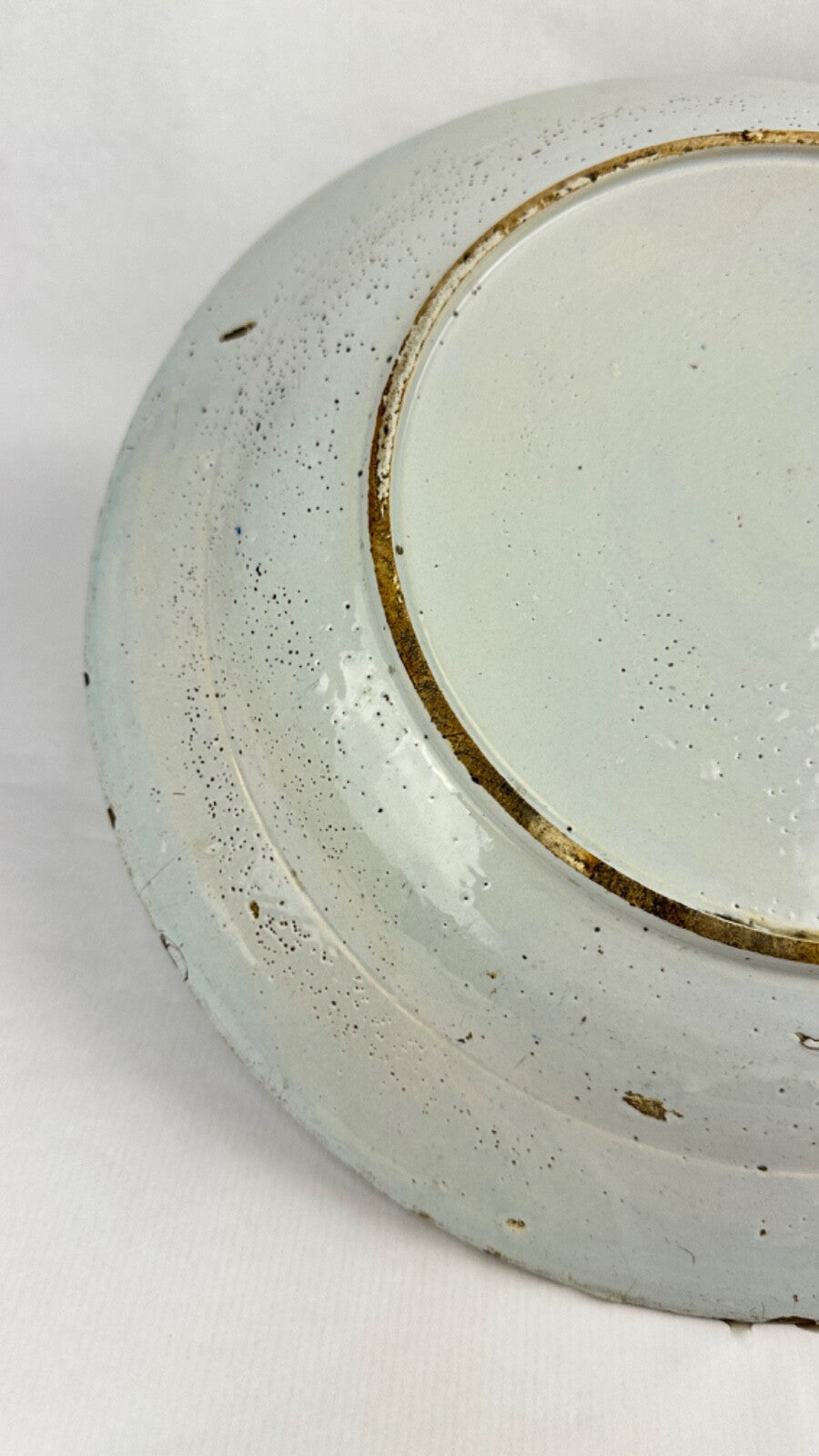 Grand Plat en faience 18ème de Delft 34 cm