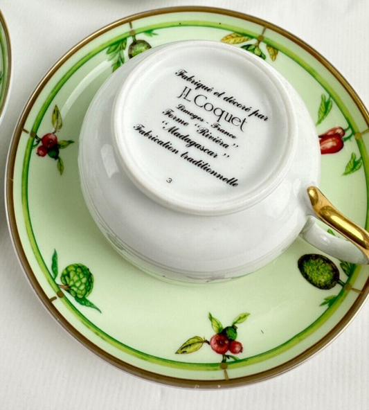 tasse à thé Coquet Limoges Madagascar