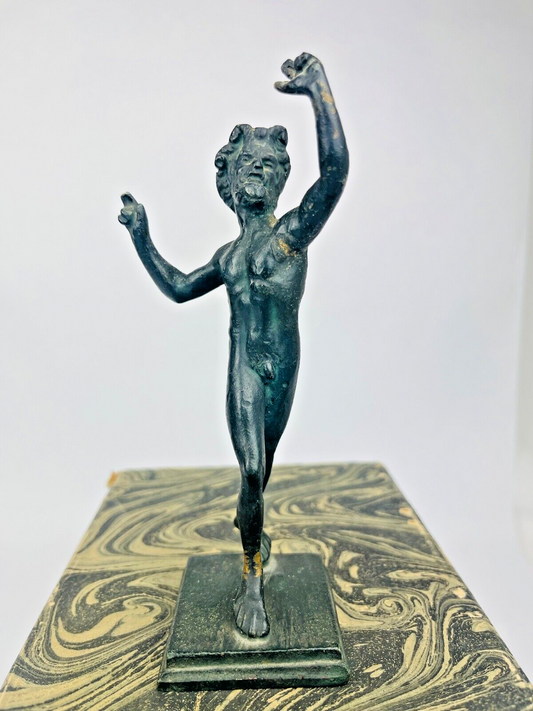 Sujet En Bronze, Réduction, Le Faune Dansant De Pompei