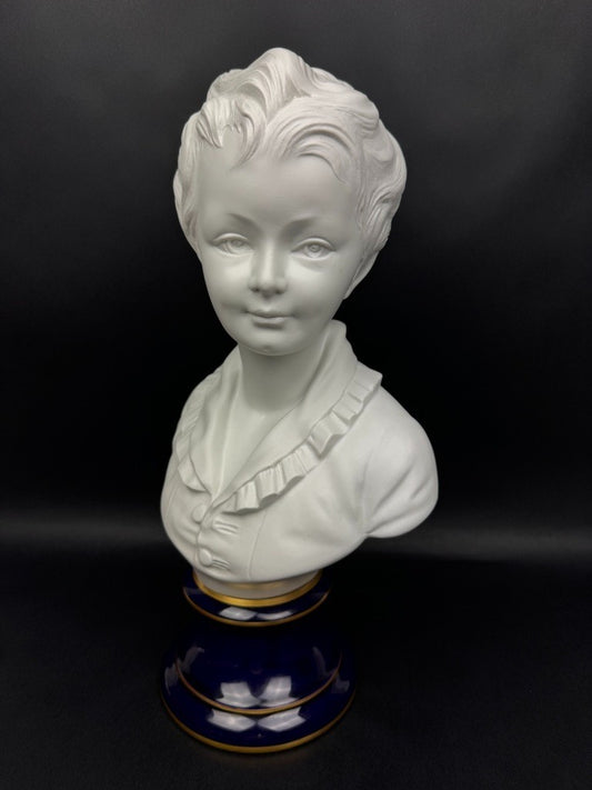 Tharaud Limoges, buste d'Alexandre Brongniart d'après Houdon