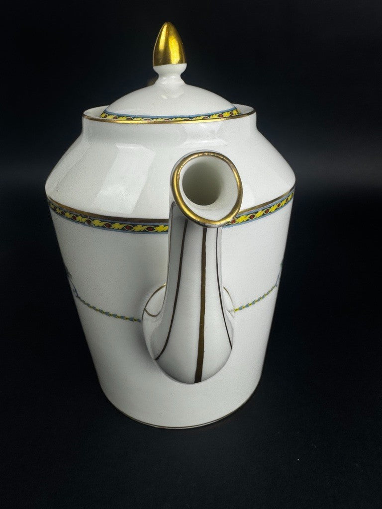 Service à thé en porcelaine Bernardaud Limoges décor Corne d’abondance