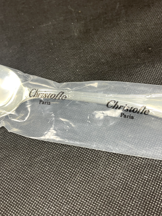 Cuillère à soupe, Christofle modèle Rubans, neuve sous blister