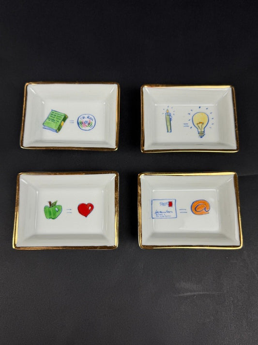 Hilton Mc Connico, coffret de 4 coupelles de bridge, cendriers.....