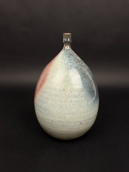 Vase en grès clair de lune, atelier Feu Follet, Penne (Lot-et-Garonne), XXe