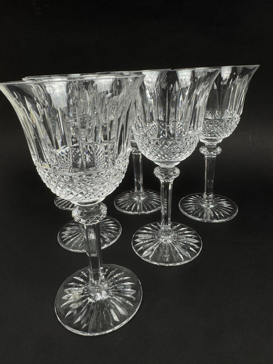 Série 6 verres à eau en cristal Saint-Louis – Modèle Tommy – Parfait état, estam