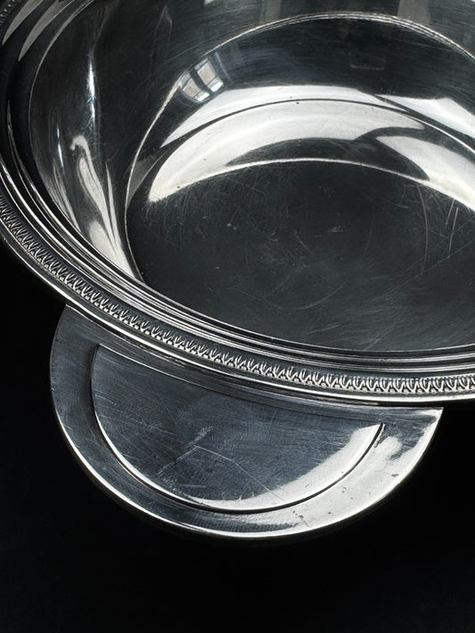 Légumier en métal argenté, modèle "Malmaison" Orfèvre Wiskemann