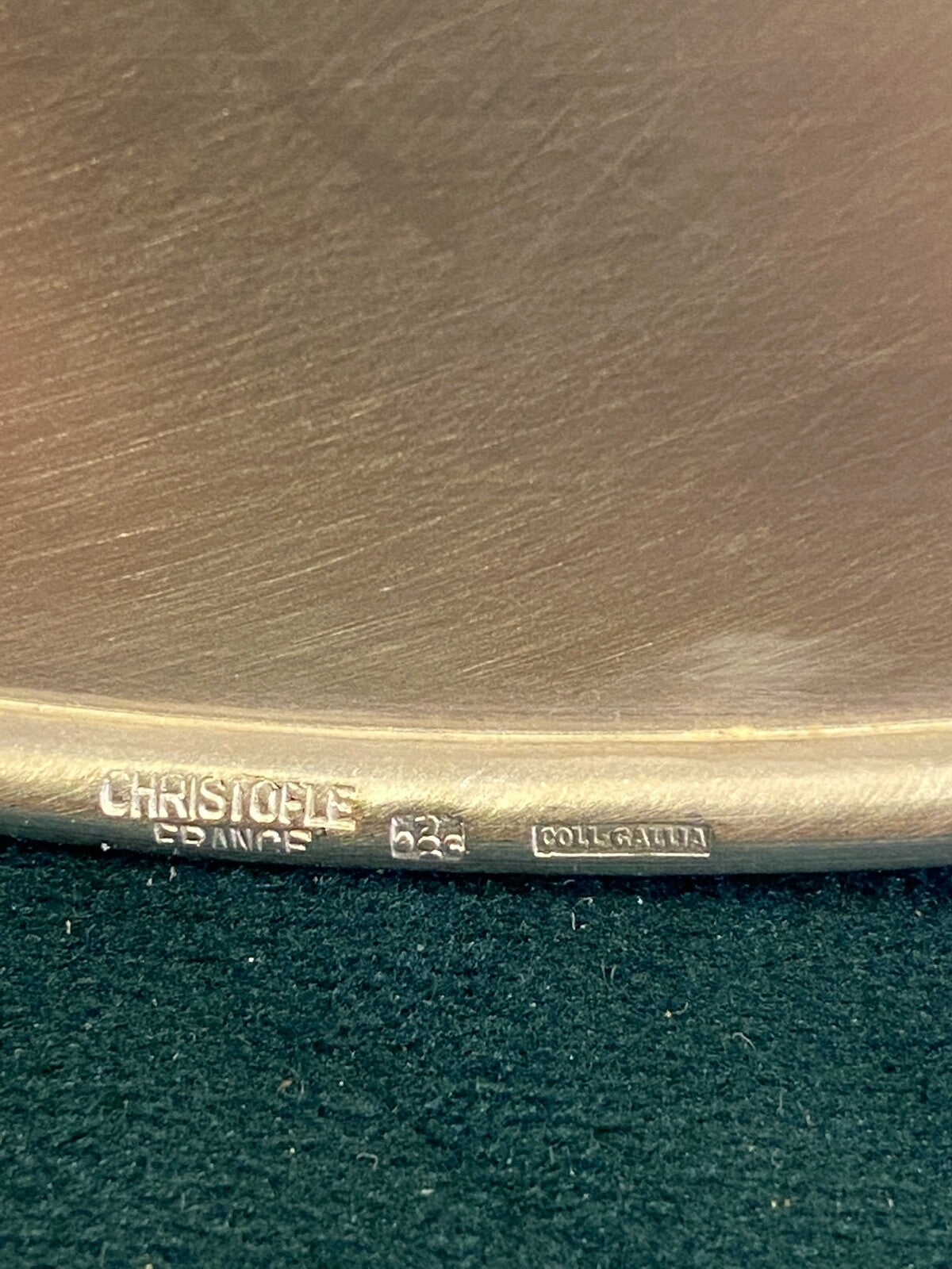 CHRISTOFLE - assiette de présentation en métal argenté modèle Ø 28,5 cm